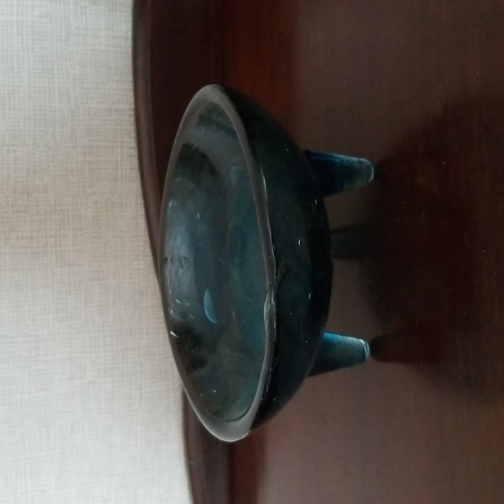 Evergreen Recycled Glass Serving Bowl NWOT